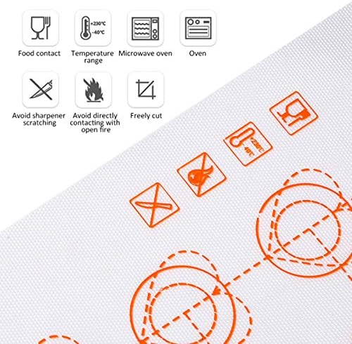 Heat-Resistant Silicone Macaron Baking Mat, Oven Non Stick Baking