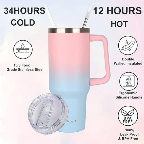 40oz Stainless Steel Double Vacuum Tumbler - Image 2