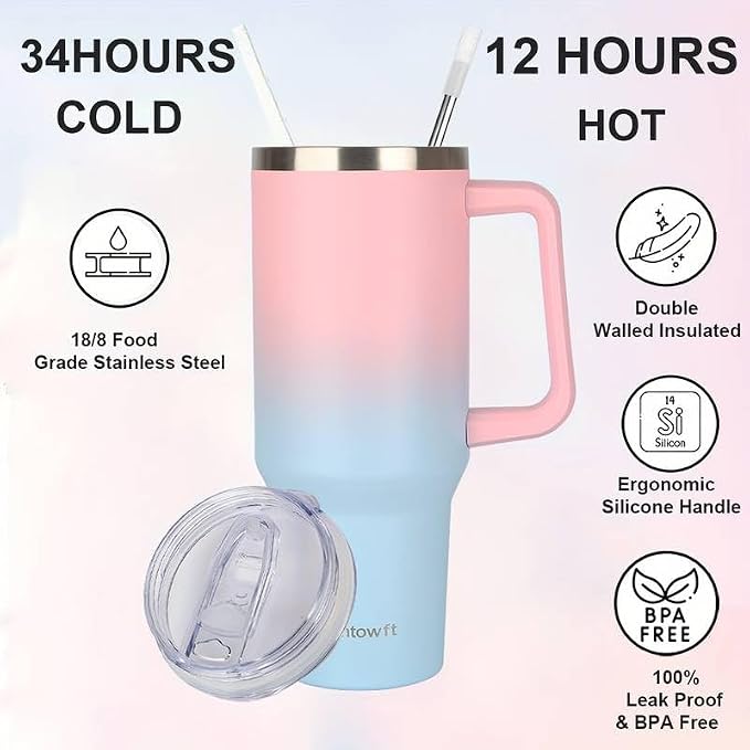40oz Stainless Steel Double Vacuum Tumbler - Image 3