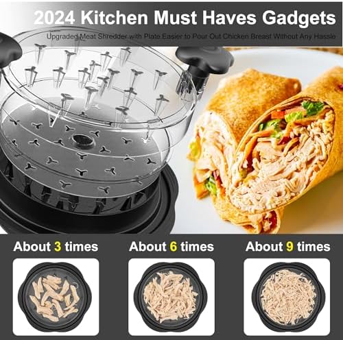 Chicken Shredder Tool with Removable Inner Tray
