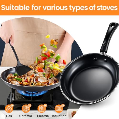 35%Off Nonstick Frying Pan Set of 5: Egg Frying Pans with Spatulas