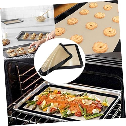 SHINEOFI 4pcs Silicone Baking Mats Set Nonstick Heat Resistant Macaron