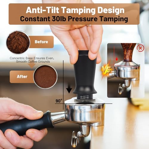53mm Espresso Tools, Coffee Tamper, WDT Tool, Dosing Funnel, Puck
