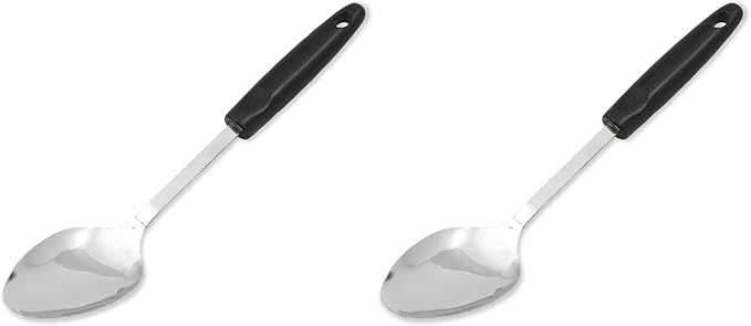Chef Craft Select Basting Spoon, 12 inch, Stainless Steel/Black by ChefCraft
