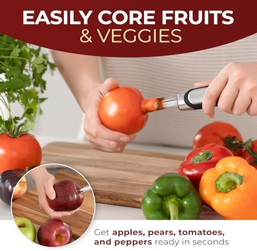 Orblue Apple Corer Tool, Heavy Duty Stainless Steel Fruit Core