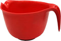 Glad Mixing Bowl with Handle – 3 Quart | Heavy Duty Plastic with Pour Spout and by GladTrashFoodStorage