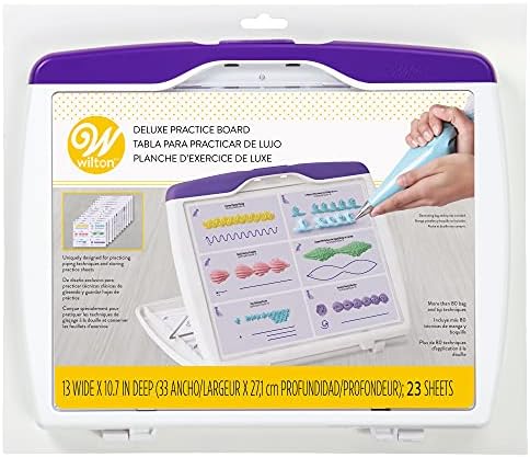 Wilton Deluxe Practice Board Set - Practice Piping Stars, Flowers