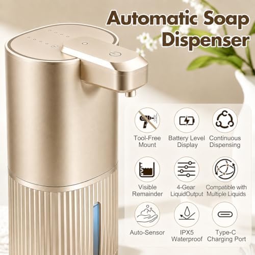 Automatic Soap Dispenser, Foaming Soap Dispenser Touchless with