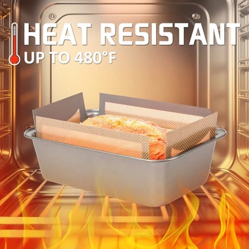 2 pack Silicone Bread Loaf Pan Liners, Nonstick and Reusable Bread pan