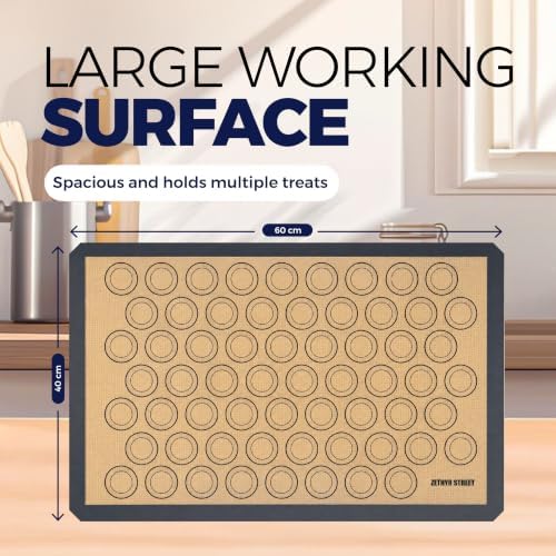 Macaron Baking Mat, Full Sheet, Pack of 2, Gray