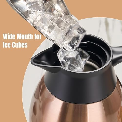 PARACITY Coffee Carafe, Insulated Thermal Pitcher, 68oz Stainless