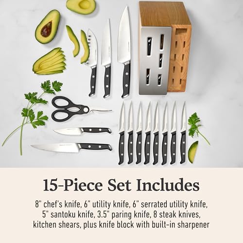 Premier by Calphalon® 15-Piece Knife Set with SharpINTM Edgetech