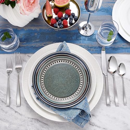 KEAWELL Premium Imperial 20-Piece Fine Silverware Set (20, Silver)