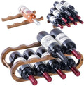Wine Rack for Cabinet and Countertop - Adjustable in 2 Sizes - 3 Pack