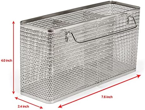 LENITH Kitchen Utensil Chopsticks Perforated Holder with Hooks - 304