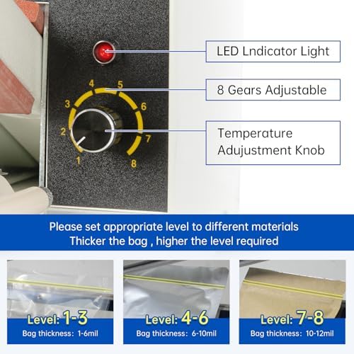 Impulse Heat Sealer, 8mm, 24 inch