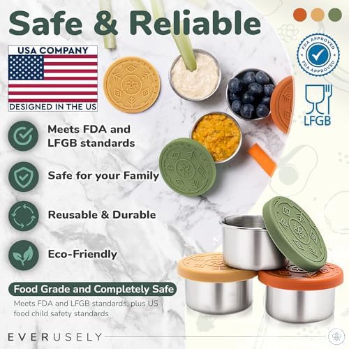 Salad Dressing Container - 3 Pack, 1.7 oz, Muted - Stainless Steel