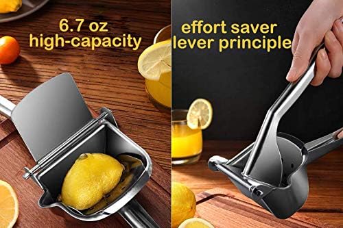 Stainless Steel Lemon Squeezer, 50 Pcs Filter Bags