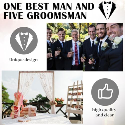 Didaey 12 Pcs Groomsmen Shot Glasses Bottle Openers Best Man Gifts