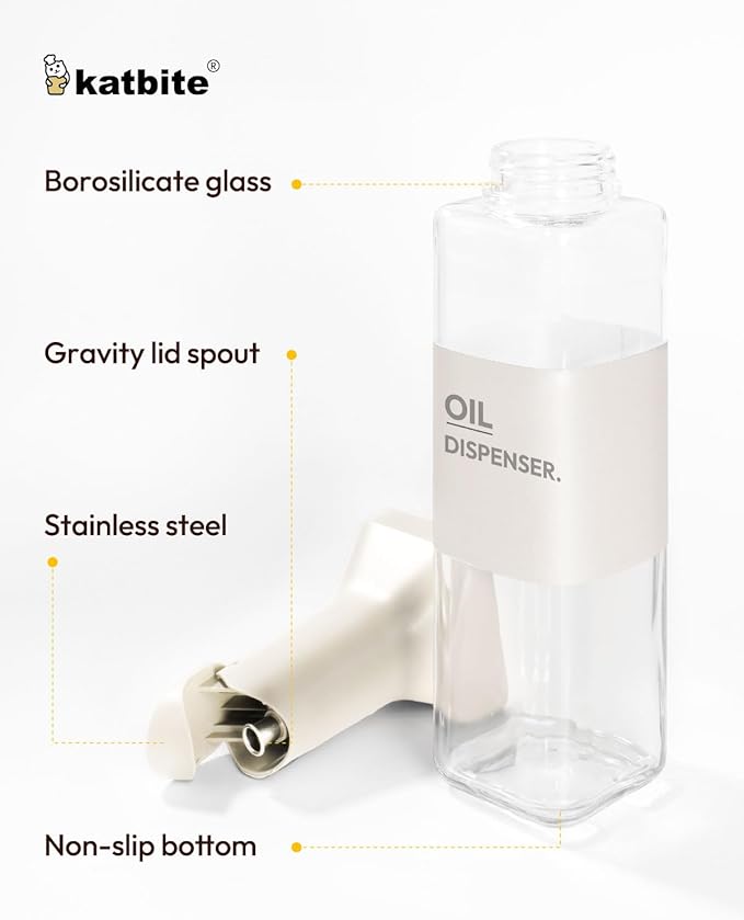 katbite 16oz Glass Olive Oil Dispenser Bottle - Image 5