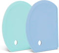 Silicone Dough Scraper with Stainless Steel Sheet, Curved Edge Flexible Bowl by SAPID