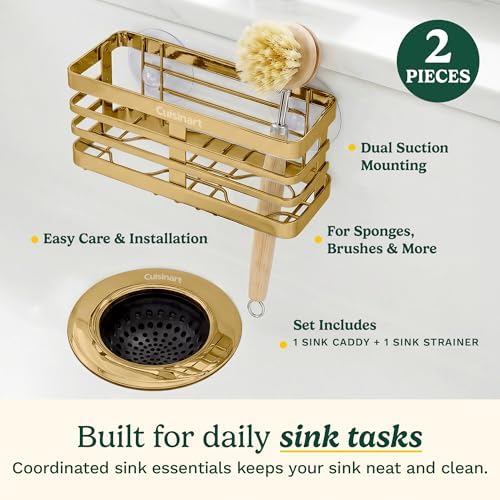 Cuisinart Sink Drain Strainer & Sponge Holder, 2-Piece Set