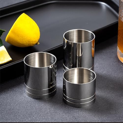 Stainless Steel Measuring Cup Jigger Set, 3-Piece