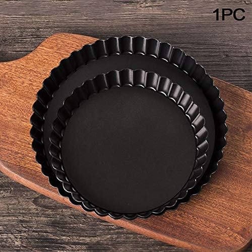 Non-sticks 6 Inches Quiche Tart Pan, Removable Loose Bottom Tart Pie