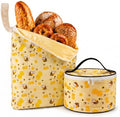 Beeswax Bread Bag, Bee Print
