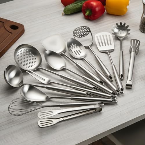 304 Stainless Steel Cooking Utensils Set, 13 PCS