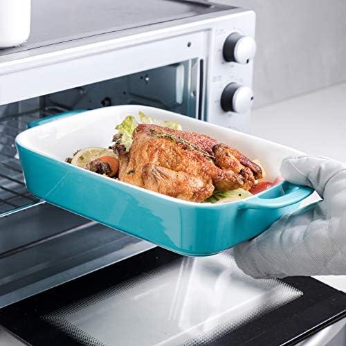 Sweejar Ceramic Bakeware Set, Rectangular Baking Dish for Cooking