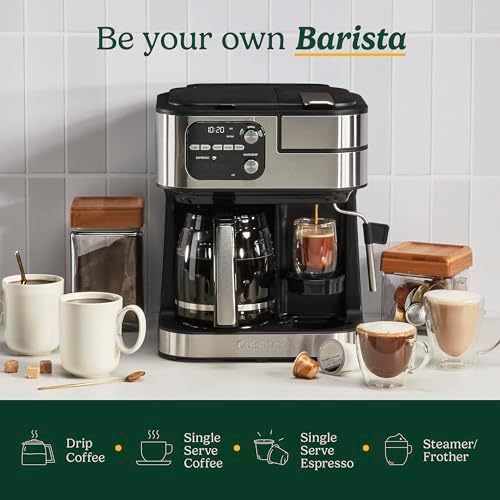 Cuisinart Coffee Center Barista Bar 4-in-1 Coffee Maker, Black