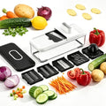 Solucky Mandoline Vegetable Slicer, 7-in-1, 5 Blades