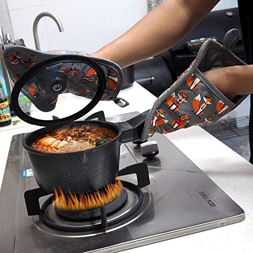 Pot Holders Set of 2 Heat Resistant 480 ℉ Non Slip Clear Silicone Printed - Image 5