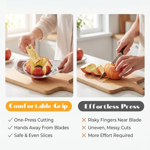Apple Slicer and Corer Stainless 8 Slices Steel Apple Cutter