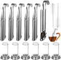 6 Pack Stainless Steel Tea Infuser Set - Fine Mesh for Loose Leaf Tea