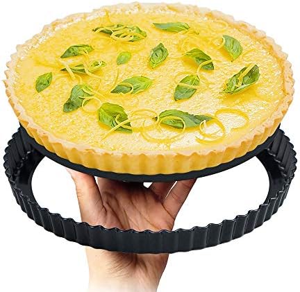 Webake 9 Inch Round Tart Pan with Removable Loose Bottom, Non-stick