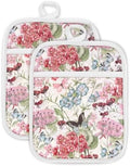 Swooflia 100% Cotton Pot Holders, 2 Pack Set