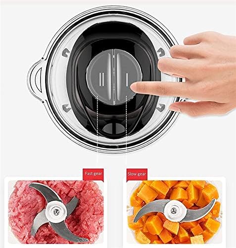 Mini Electric Food Chopper, 2-Speed, 2.5L Glass Bowl
