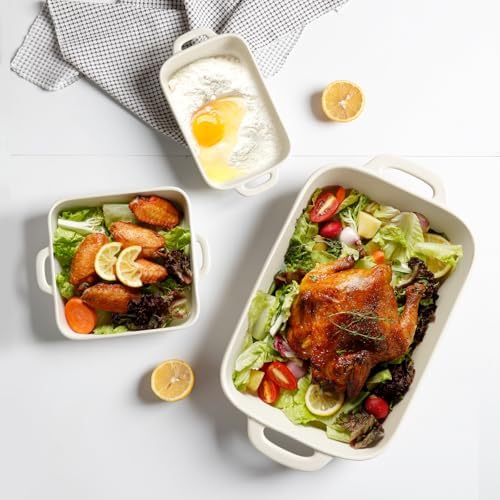 Sweejar Beige Ceramic Bakeware Set