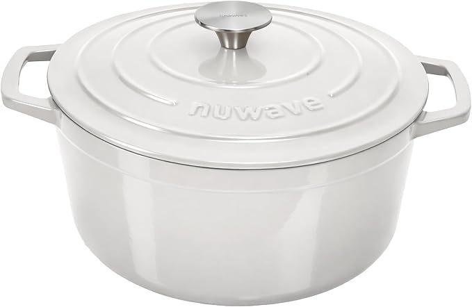 Nuwave 6QT Healthy Enameled Cast Iron Dutch Oven Pot by NuWave