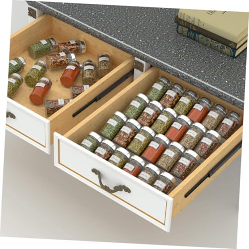 Expandable Spice Rack Organizer Acrylic Drawer Storage