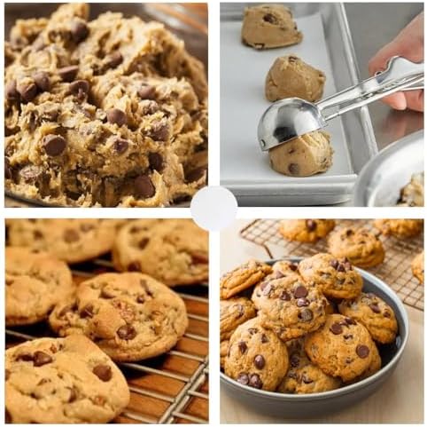 Ice Cream Scoop, 3Pcs Cookie Scoop Set, Stainless Steel Ice Cream