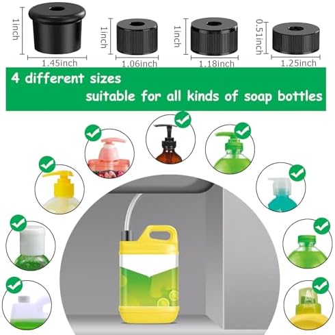 Under Sink Soap Dispenser Extension Tube Kit, 47" Hose