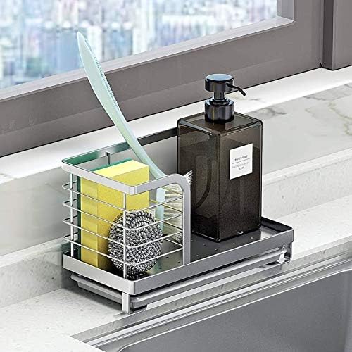 Kitchen Dish Soap and Brush Holder, SUS 304 Stainless Steel