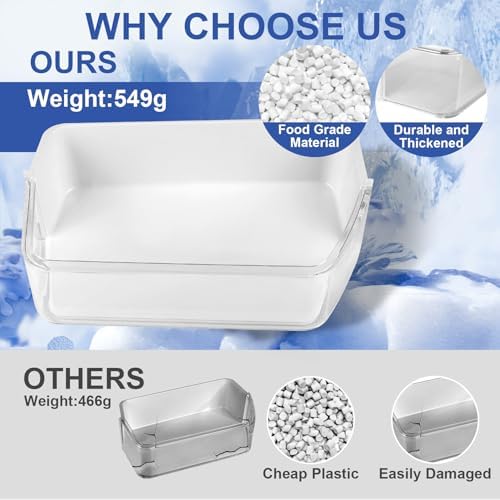 DA97-12650A Refrigerator Door Shelf Bin Basket Right Side Compatible