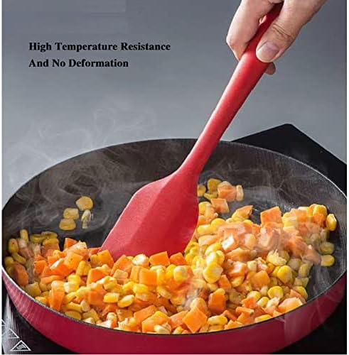 8 Pieces Silicone Spatulas,8.5 inch Non-stick with Stainless Steel