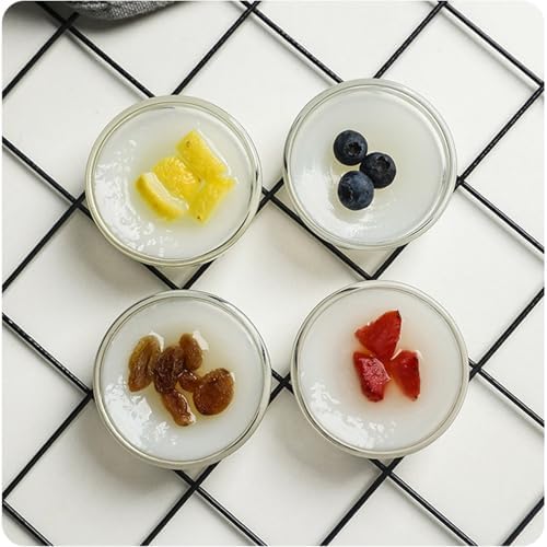 3in 2.5oz Small Clear Glass Ramekins Custard Bowls, 10 Pack Mini Glass