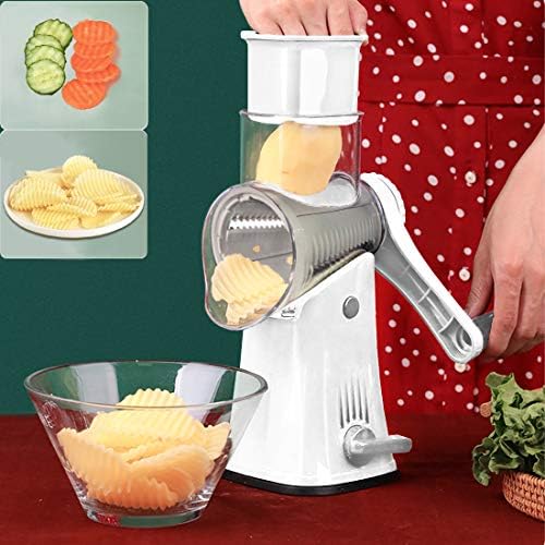 5-in-1 Rotary Cheese Grater Shredder, White