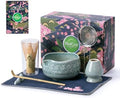 Buucup Blue Matcha Set, Ceramic Bowl Kit with Bamboo Whisk & Tools